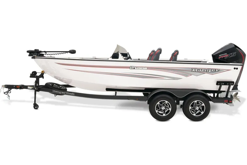 Slide: The Image of 2024 Ranger VS1882SC Angler fishing boat on trailer. - 6