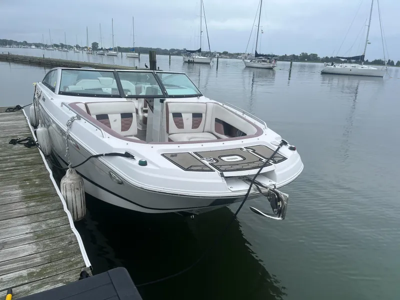 The Image of 2017 Four Winns 24 Bow Rider boat docked at a marina. - 1