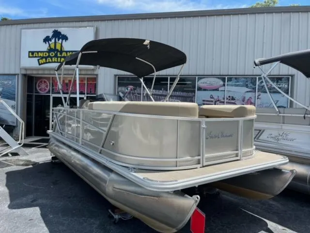 Slide: The Image of 2024 SunChaser Geneva Cruise 20 pontoon boat at Land O' Lakes Marina. - 13