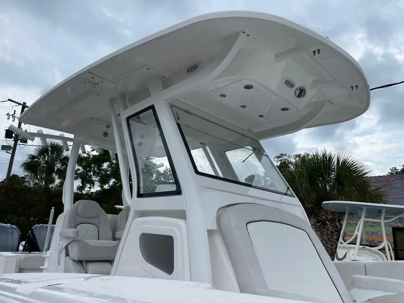 Slide: The Image of 2024 Sea Fox 288 Commander boat with sleek design and modern features. - 5