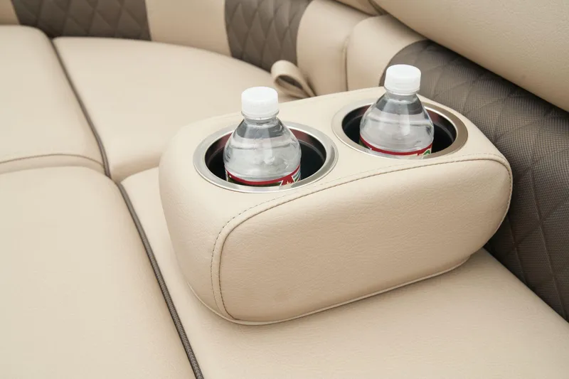 Slide: The Image of Cup holders with water bottles on Sun Tracker SportFish 22 XP3 2024 boat. - 23