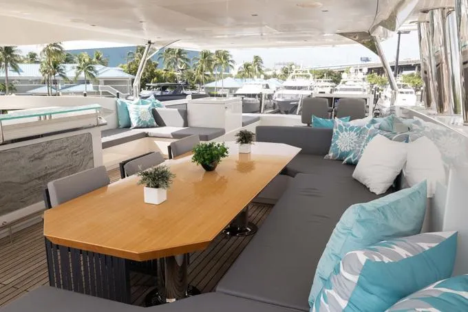 Slide: The Image of Flybridge Deck Dining - 69