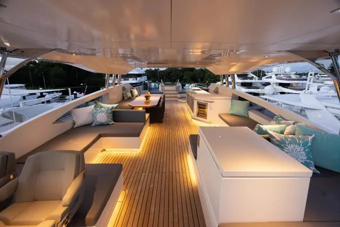 Slide: The Image of Flybridge Deck Evening  - 73