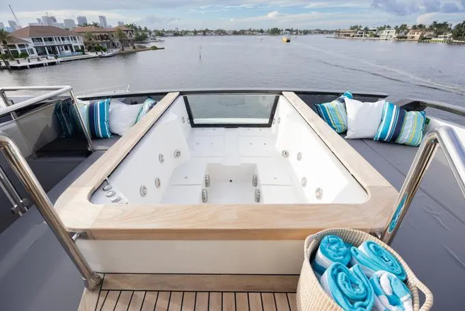 Slide: The Image of Flybridge Deck Jacuzzi Pool - 77