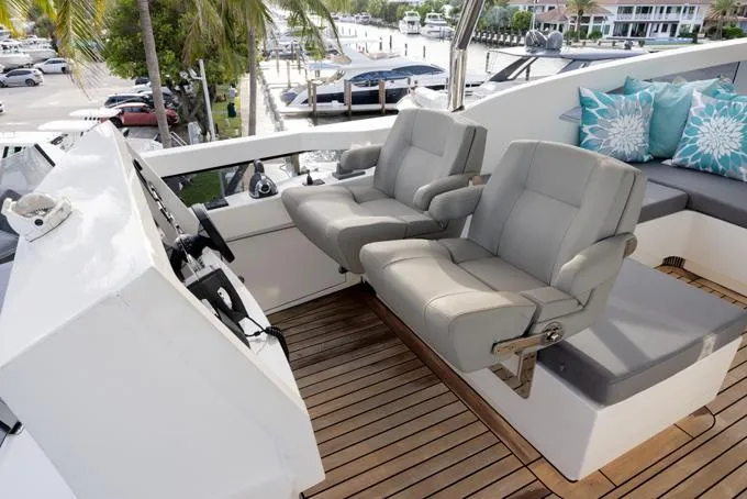 Slide: The Image of Flybridge Deck Helm - 80