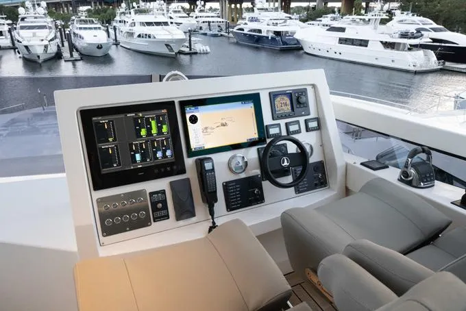 Slide: The Image of Flybridge Deck Helm - 82