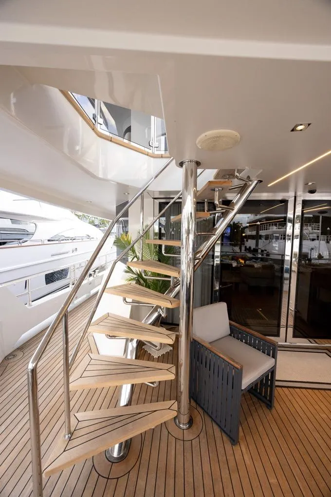Slide: The Image of Aft Deck Steps to Bridge Deck - 91