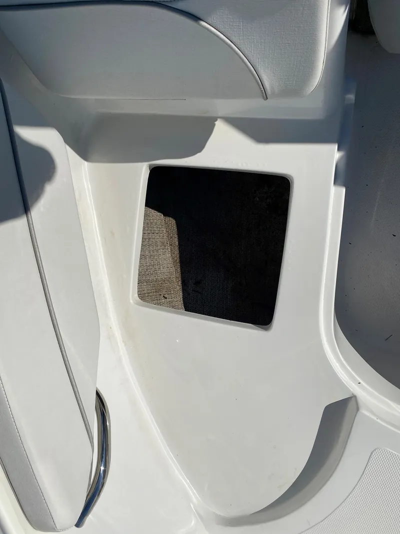 Slide: The Image of 2019 Caravelle 19 EBo Bowrider boat interior storage compartment. - 15