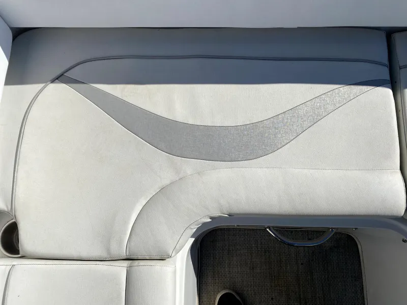 Slide: The Image of 2019 Caravelle 19 EBo Bowrider boat seat with gray upholstery. - 4