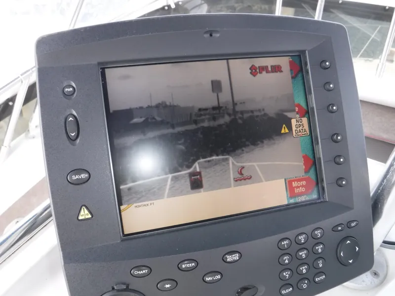 Slide: The Image of Boat navigation system display on a 1988 Trojan 12 Meter yacht. - 29