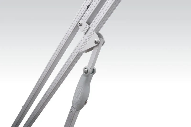 Slide: The Image of Close-up of Sun Tracker Fishin' Barge 22 XP3 2024 boat canopy frame. - 42