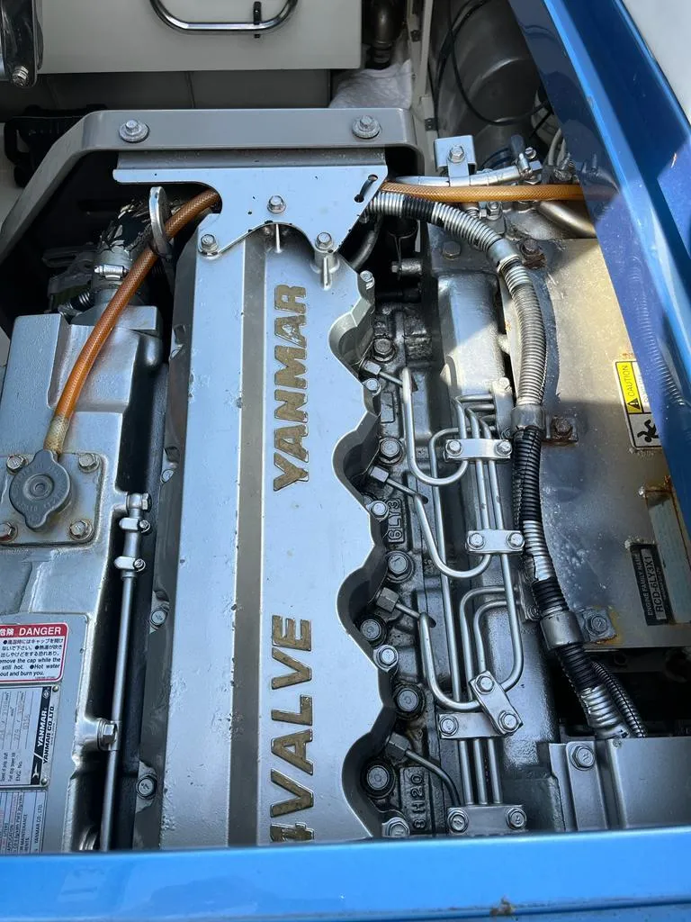 Slide: The Image of Close-up of the Yanmar engine in a 2012 Riva Aquariva Super boat. - 12