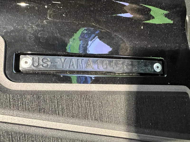 Slide: The Image of 2023 Yamaha WaveRunner JetBlaster HIN plate with serial number. - 5