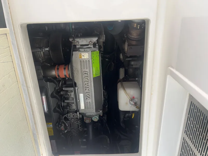 Slide: The Image of Yanmar engine in 2008 Rampage 30 Express boat. - 29