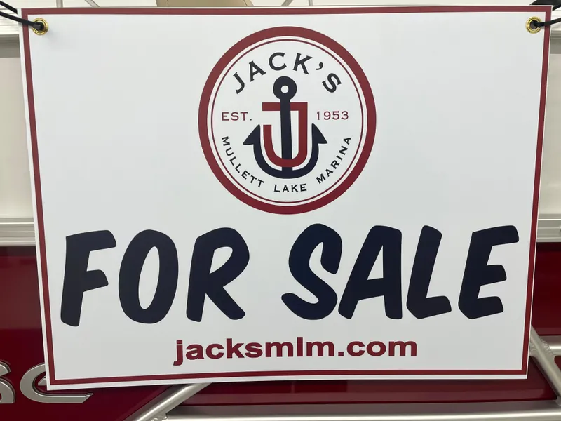Slide: The Image of For Sale sign at Jack's Mullett Lake Marina, Berkshire 22CL CTS 2023 model. - 15