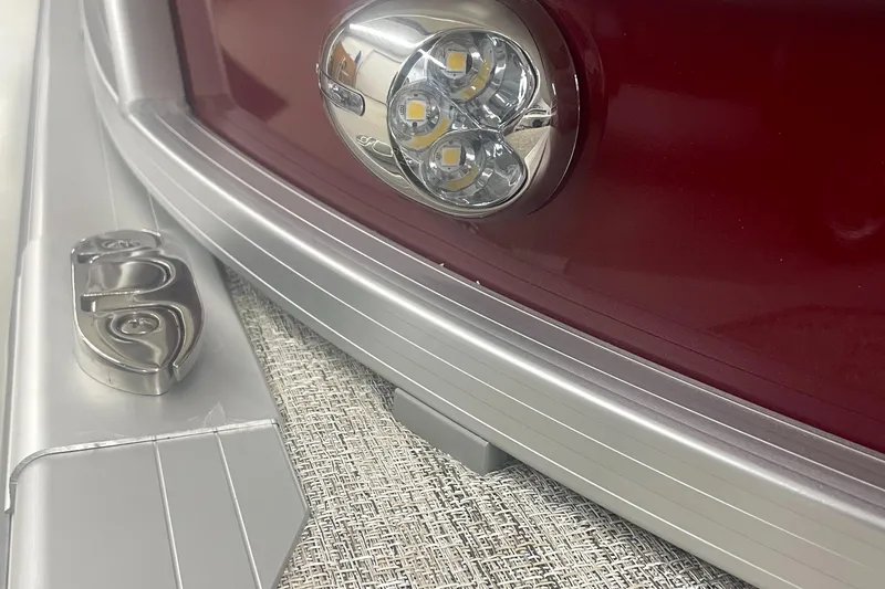 Slide: The Image of Close-up of 2023 Berkshire 22CL CTS boat's LED light and logo. - 6