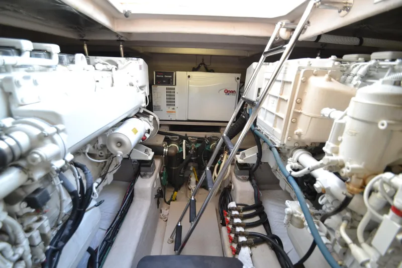 Slide: The Image of Engine room of 2007 Sea Ray 520 Sundancer with generator. - 26