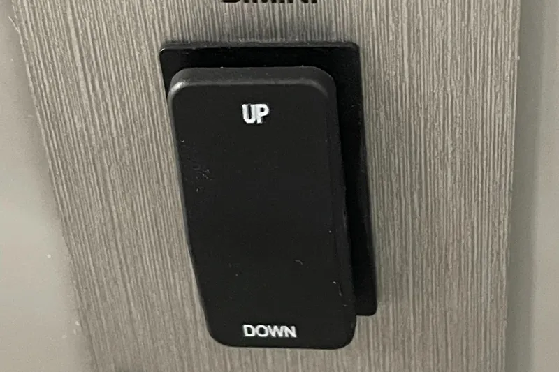 Slide: The Image of 2023 Berkshire 22RFX CTS switch panel with up and down toggle. - 15