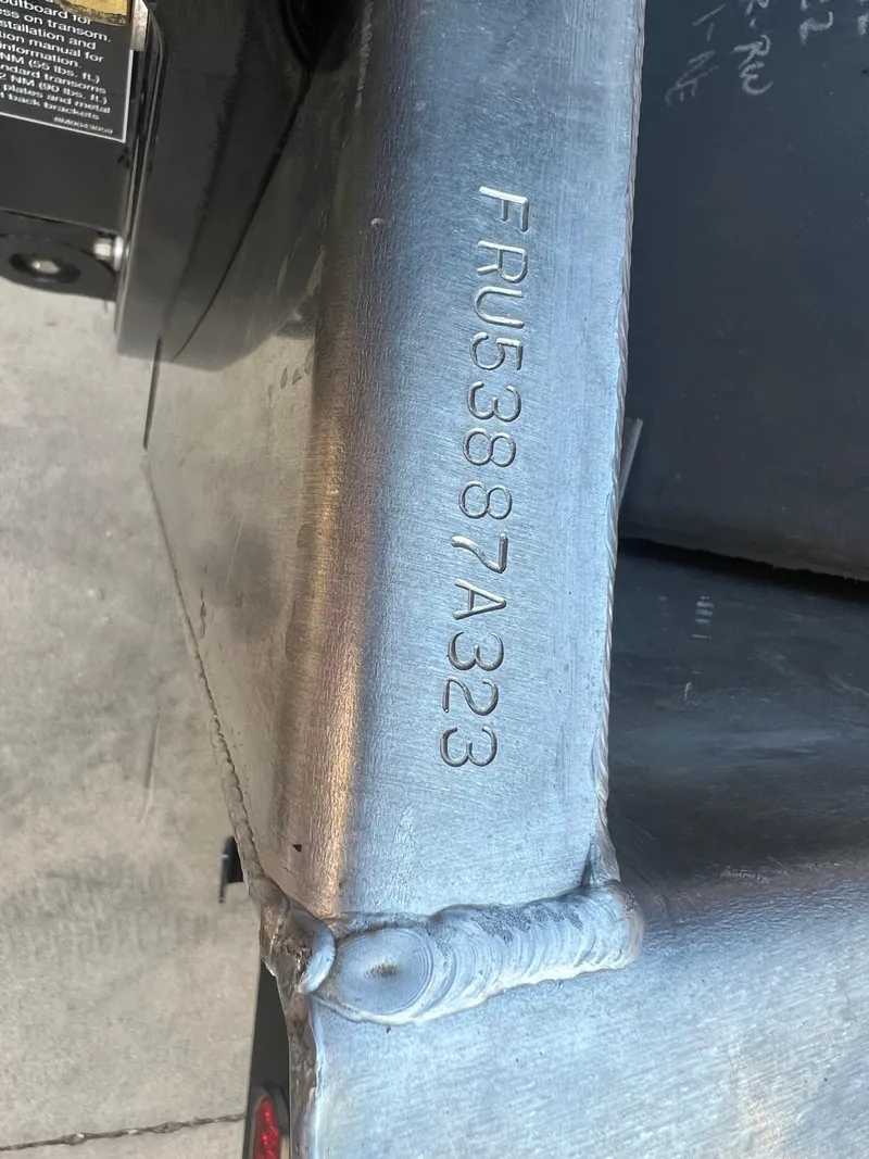 Slide: The Image of 2023 South Bay 22F 200 Series boat hull identification number (HIN) FRU53887A323. - 27