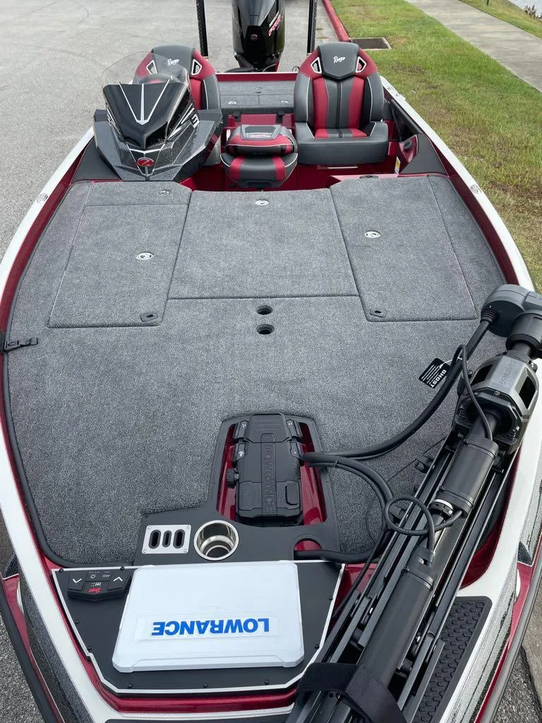 Slide: The Image of 2024 Ranger Z520R Ranger Cup Equipped fishing boat with advanced electronics and spacious deck. - 2