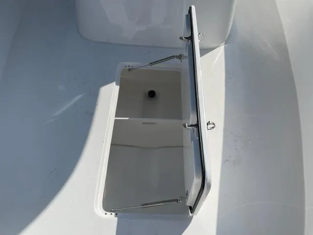 Slide: The Image of 2024 Cape Horn 31T storage compartment with open hatch. - 29