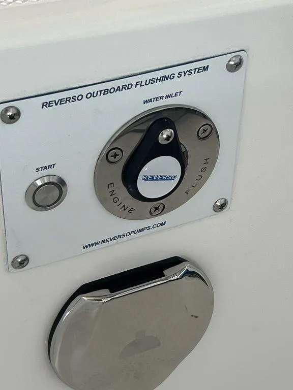 Slide: The Image of 2024 Fountain 34 TE Reverso outboard flushing system - 31