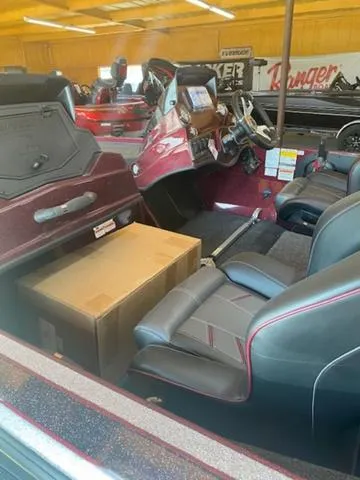 Slide: The Image of 2024 Nitro Z18 boat interior with seating and storage compartments. - 3