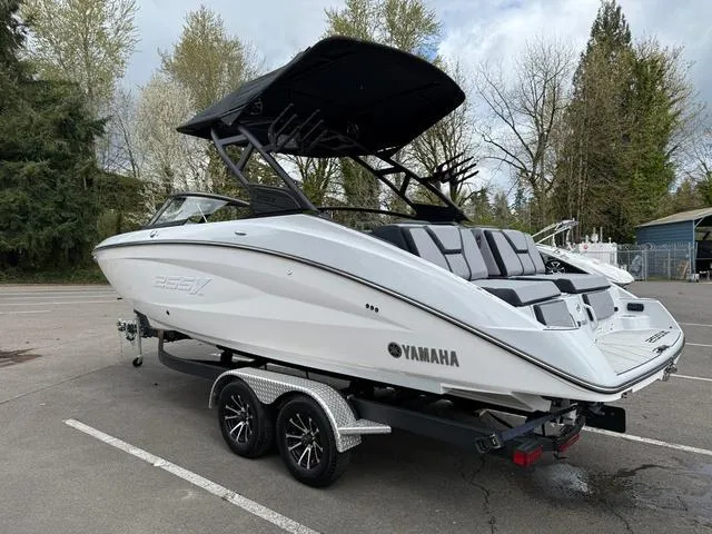 Slide: The Image of 2024 Yamaha Boats 255XE storage compartment with Wake Makers ballast bag. - 5