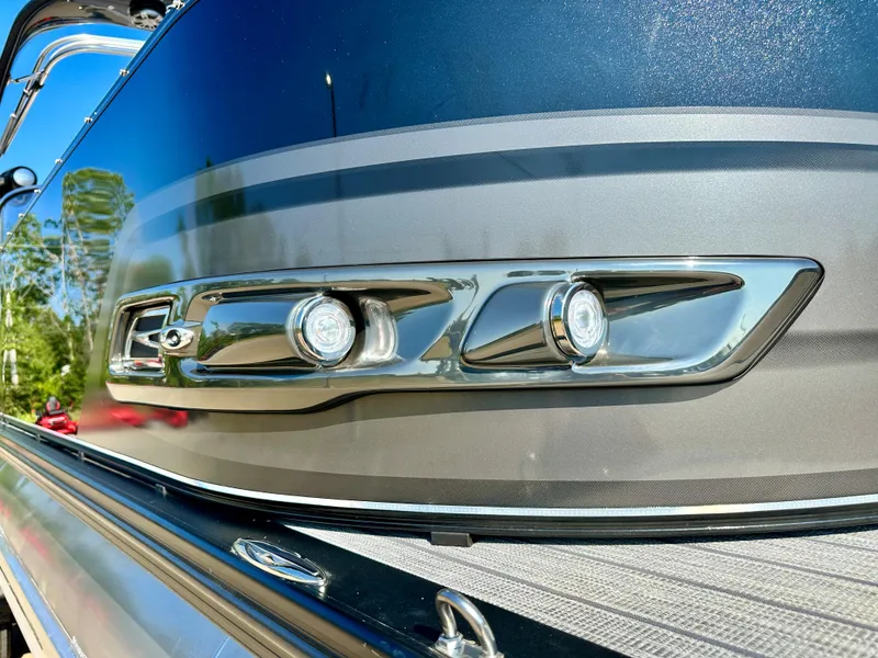 Slide: The Image of Close-up of 2023 Tahoe Pontoon 27FT Grand Tahoe LTD Elite exterior detailing. - 3