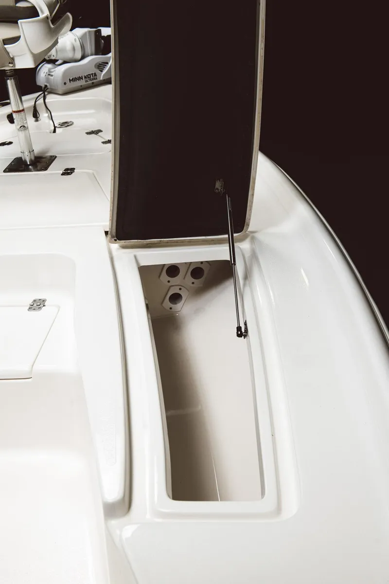 Slide: The Image of 2024 Key West 250 Bay Reef boat storage compartment. - 19