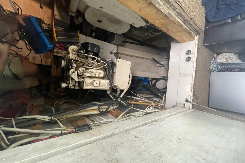 Slide: The Image of Engine compartment of a 2004 Custom Carolina 47 Alex Willis boat. - 7