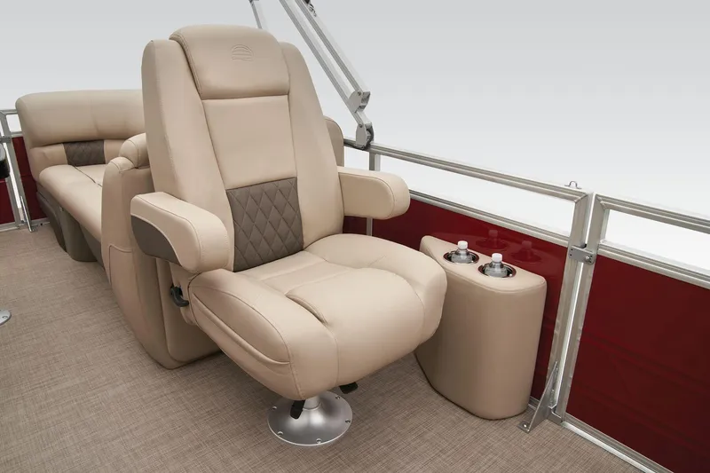 Slide: The Image of Luxurious seating on the 2024 Sun Tracker Party Barge 22 XP3 pontoon boat. - 39