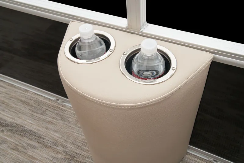 Slide: The Image of Cup holders with water bottles on 2024 Ranger Reata 220FC boat. - 22