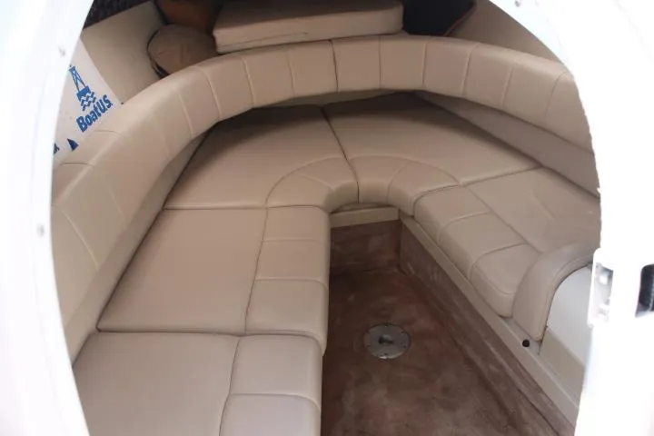 Slide: The Image of Interior of 2001 Formula 260 Sun Sport boat with beige seating. - 13
