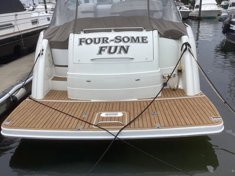 Slide: The Image of 2001 Formula 40 PC yacht docked, named Four-Some Fun. - 3