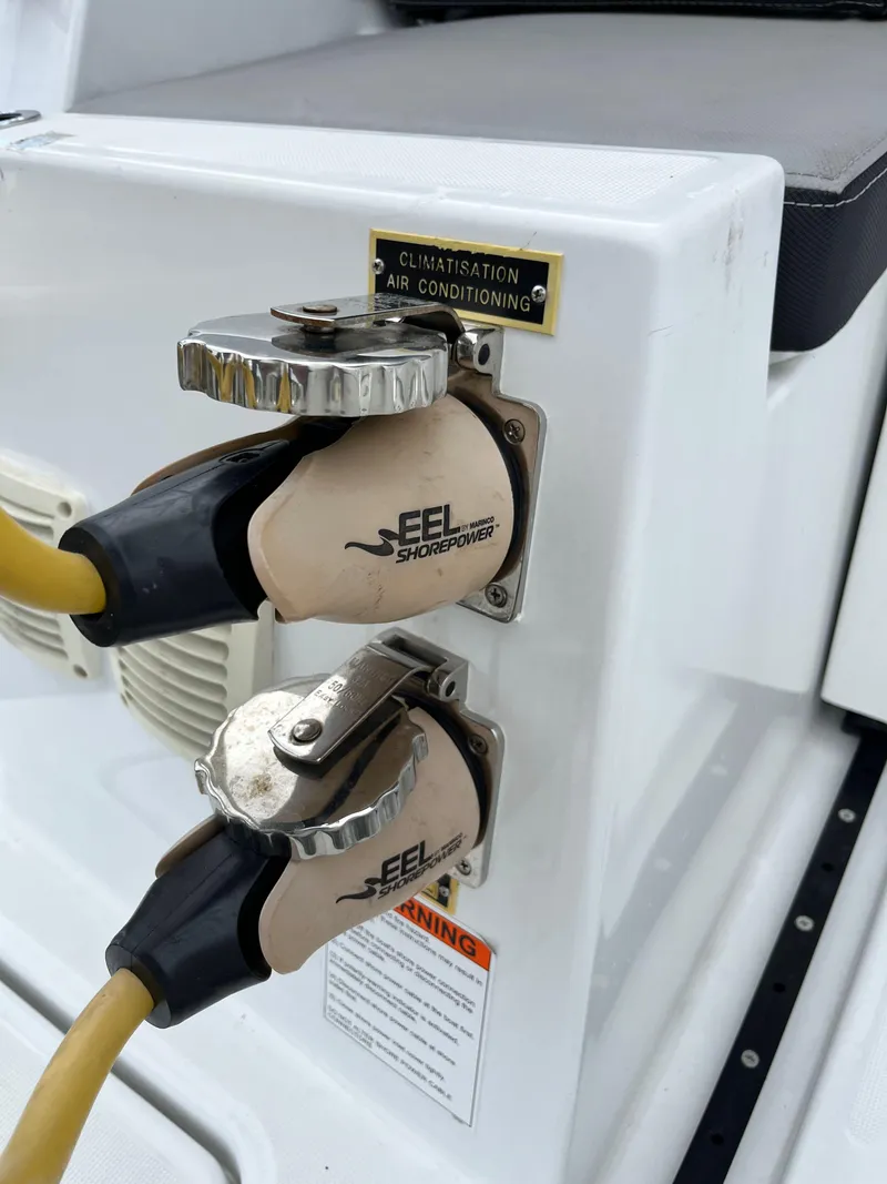 Slide: The Image of Jeanneau NC 1095 2022 boat power connections with EEL ShorePower plugs. - 17