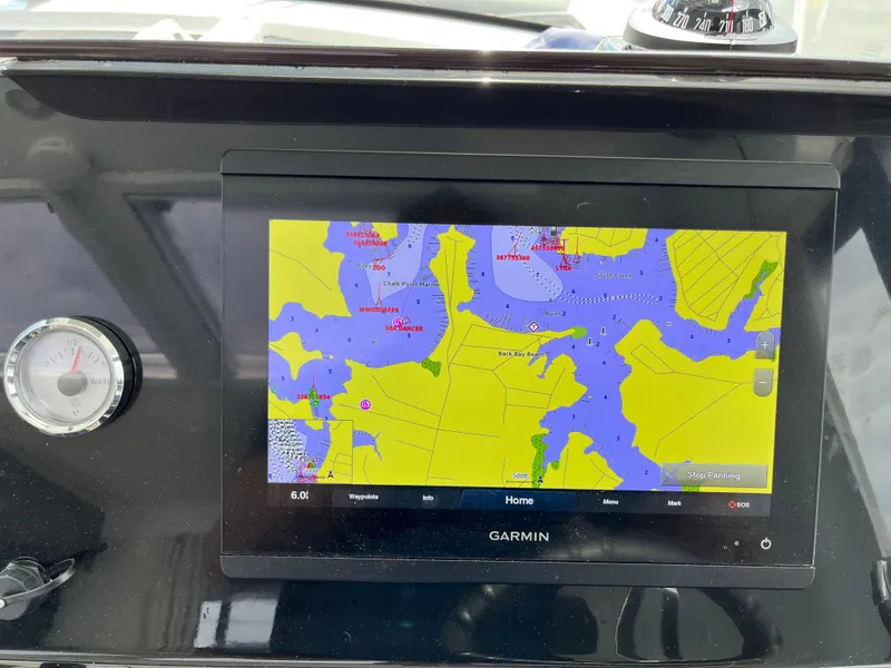 Slide: The Image of Garmin navigation display on 2022 Jeanneau NC 1095 boat dashboard. - 9