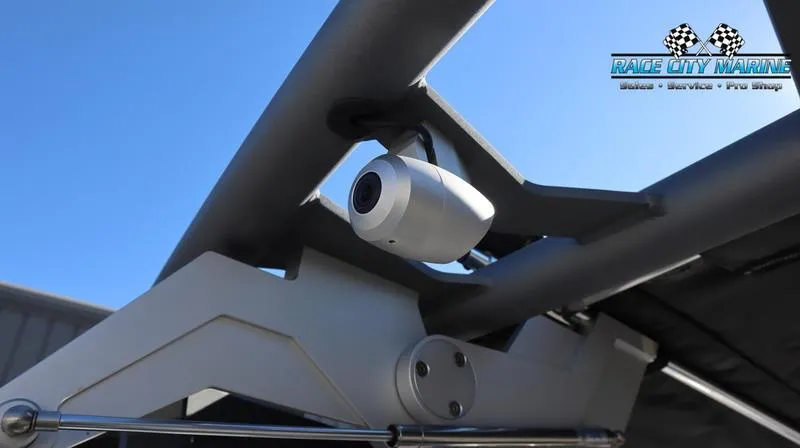 Slide: The Image of 2024 Nautique GS24 boat with mounted camera at Race City Marine. - 13
