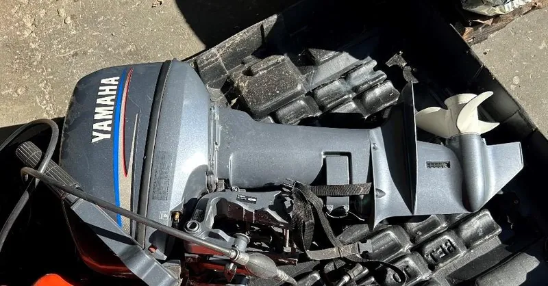 Slide: The Image of Yamaha outboard motor on a Caribe c-10X, 2007 model. - 3