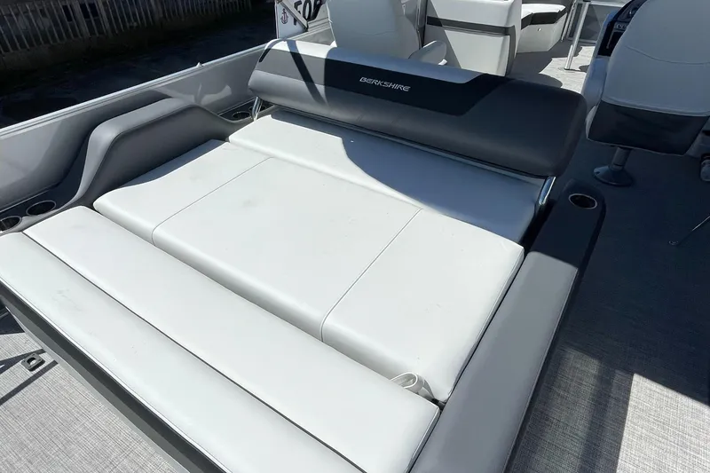 Slide: The Image of 2023 Berkshire 24 UL CTS boat interior with comfortable seating. - 25