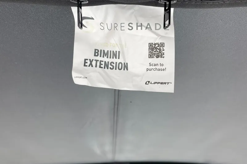 Slide: The Image of Berkshire 24 UL CTS 2023 SureShade Bimini Extension with QR code for purchase. - 29