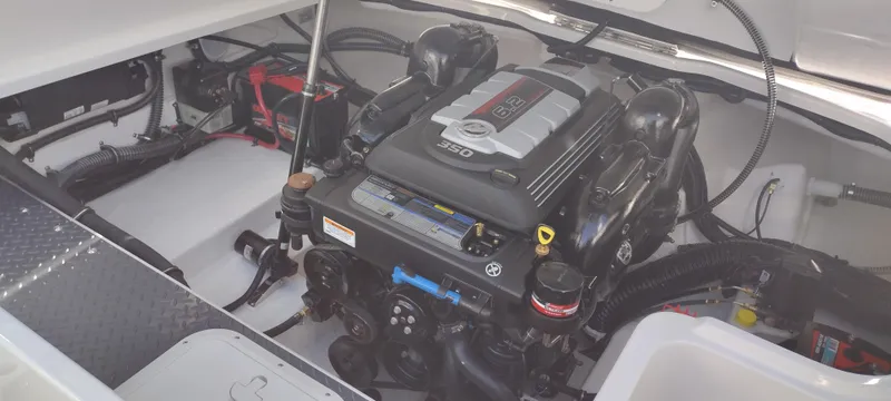 Slide: The Image of 2024 Formula 240 BR boat engine compartment with powerful motor and clean layout. - 30