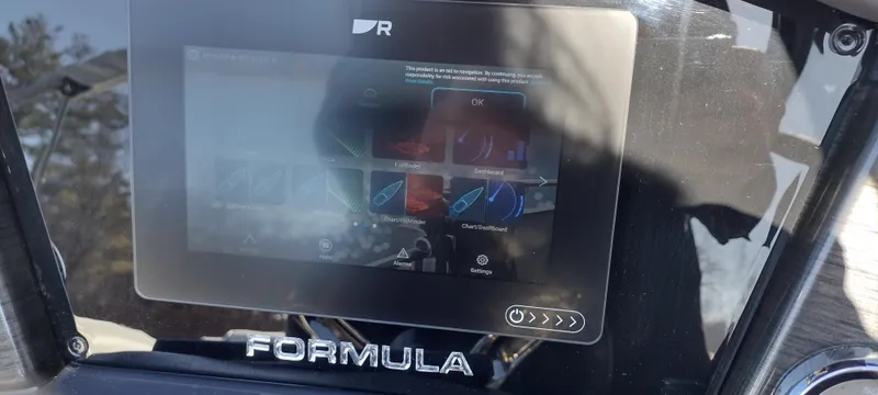 Slide: The Image of Touchscreen control panel of 2024 Formula 240 BR boat. - 36