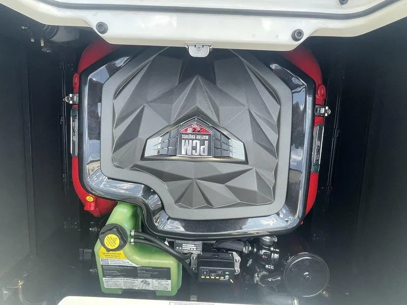 Slide: The Image of 2022 Nautique Super Air Nautique G23 engine compartment with PCM engine. - 11