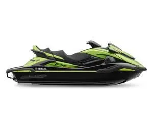 Slide: The Image of 2024 Yamaha WaveRunner FX Cruiser SVHO with Audio, green and black jet ski. - 6
