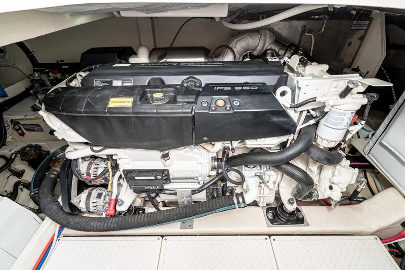 Slide: The Image of Engine room of 2017 Tiara Yachts C53 Coupe with Volvo IPS 950. - 38