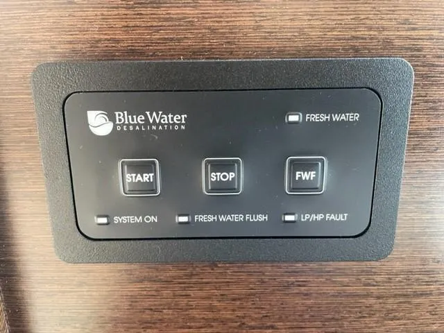 Slide: The Image of Blue Water desalination control panel on Tiara Yachts C53 Coupe 2017. - 45