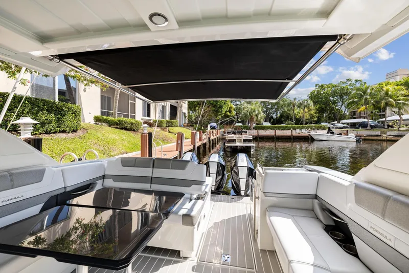 Slide: The Image of Interior view of 2021 Formula 380 Super Sport Crossover OB yacht. - 13