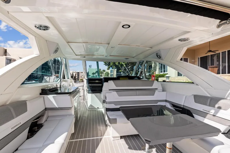 Slide: The Image of Interior of 2021 Formula 380 Super Sport Crossover OB boat. - 14