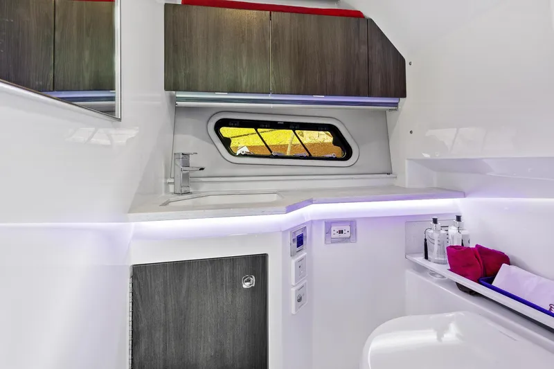 Slide: The Image of Interior of 2021 Formula 380 Super Sport Crossover OB yacht. - 23